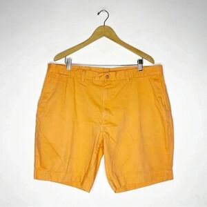 Polo Ralph Lauren Orange Flat Front 9 inch inseam Shorts Size 40 Men's
